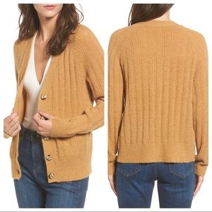 Nordstrom BP Button Up Rib Knit Grandpa Cardigan